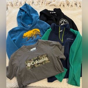 Little Boys Columbia, North Face, Marmot lot, Size 5